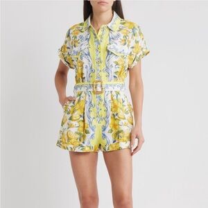 NWT Farm Rio Sicily Linen Romper